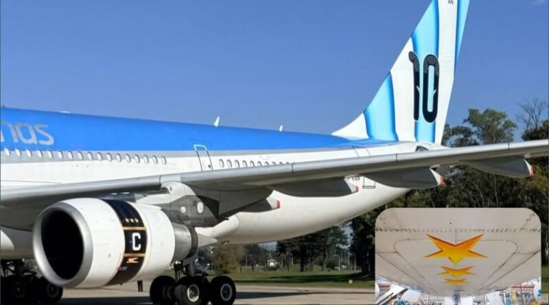 Así es el avión de los campeones para viajar al Mundial